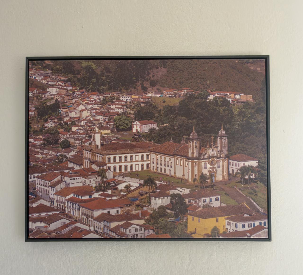 Tela em canvas com vista aérea do conjunto histórico de Ouro Preto